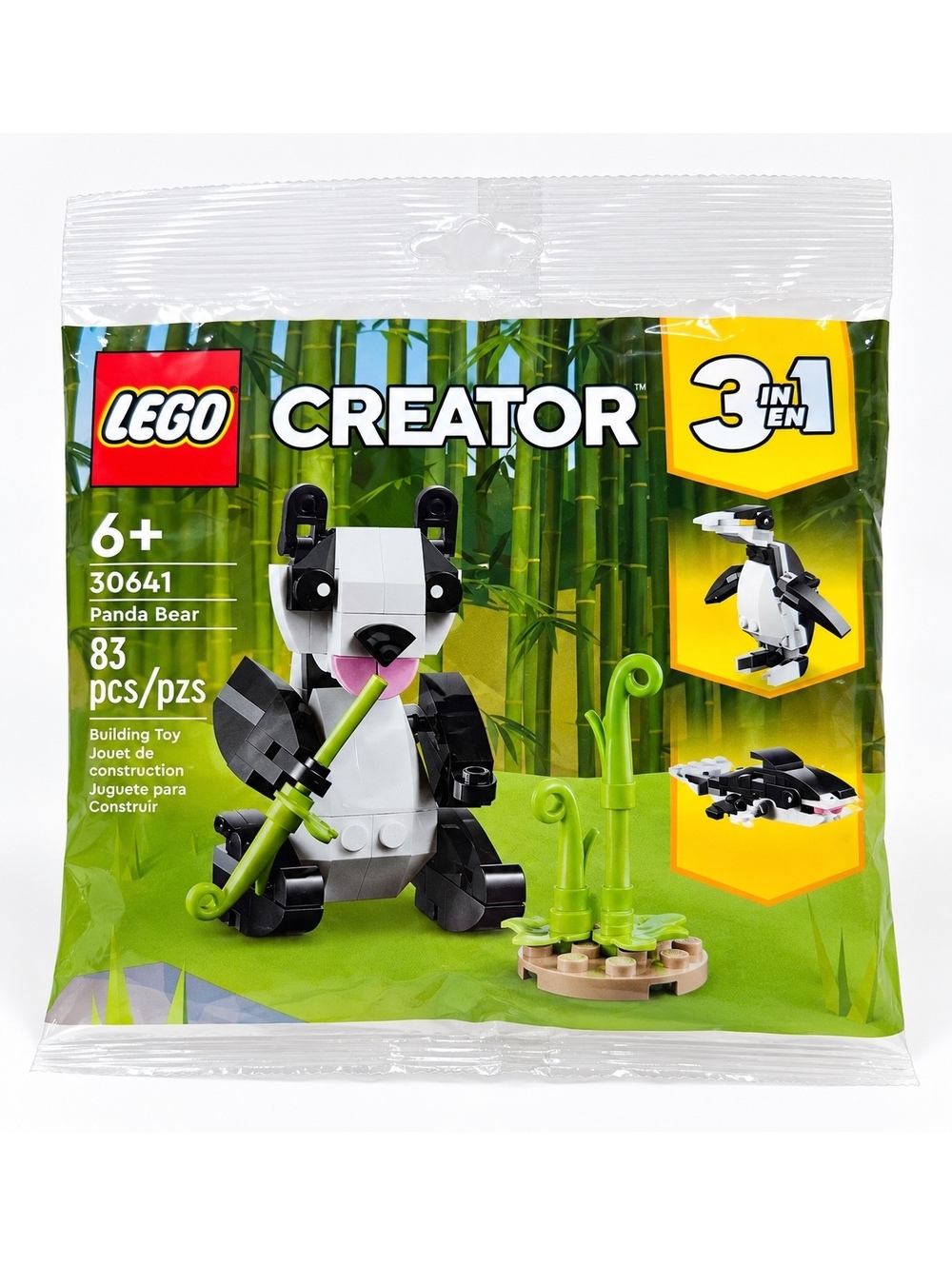 LEGO Creator 30641 Panda Bear 3 in 1 Penguin Orca 83pc New Sealed